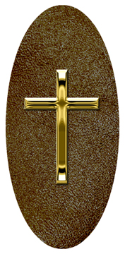DG5000-510-GD-SH-BR Gold Single Cross Shimmer Brown
